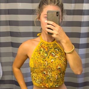 Urban Outfitters Tie, Backless Crop Top